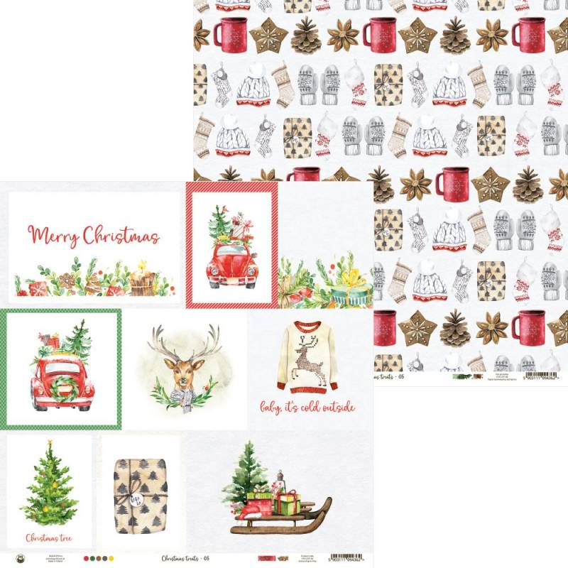 P13 - Christmas treats - Paper Pad -  12 x 12"