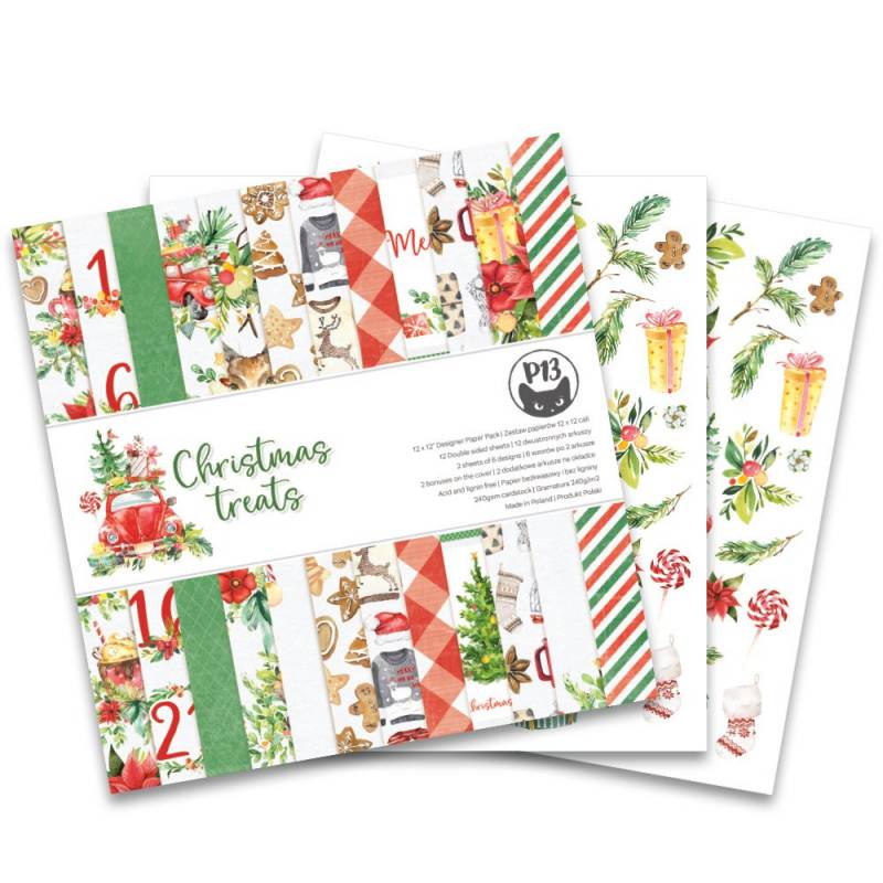 P13 - Christmas treats - Paper Pad -  12 x 12"