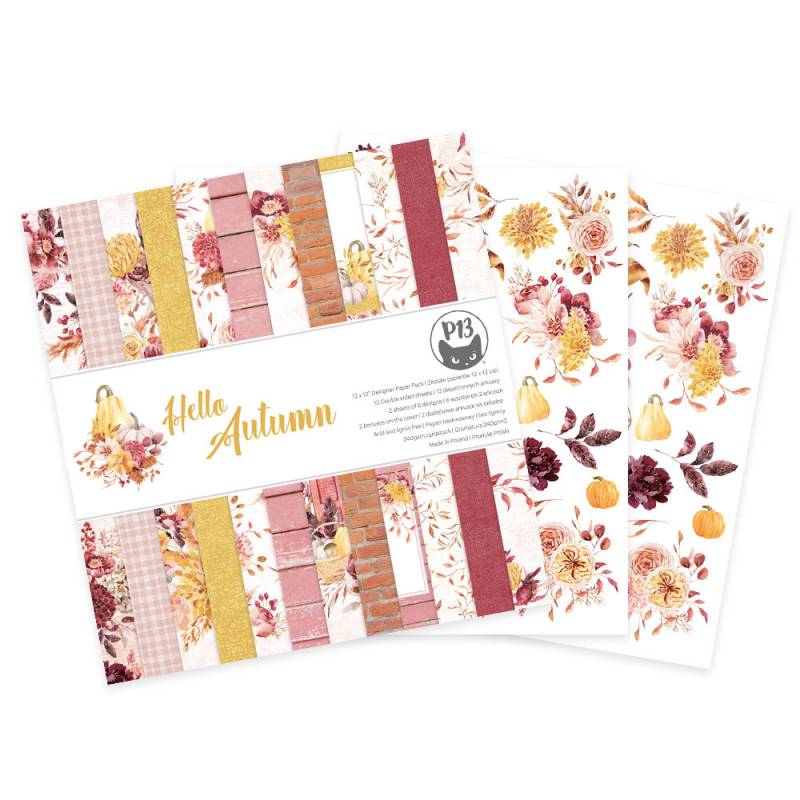 P13 - Hello Autumn - Paper Pad -  12 x 12"