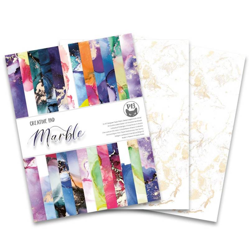P13 - Creative Paper Pad - Marble -   6 x 8"