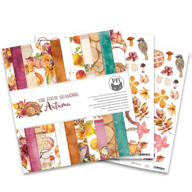 P13 - The four seasons autumn - Paper Pad -  12 x 12"