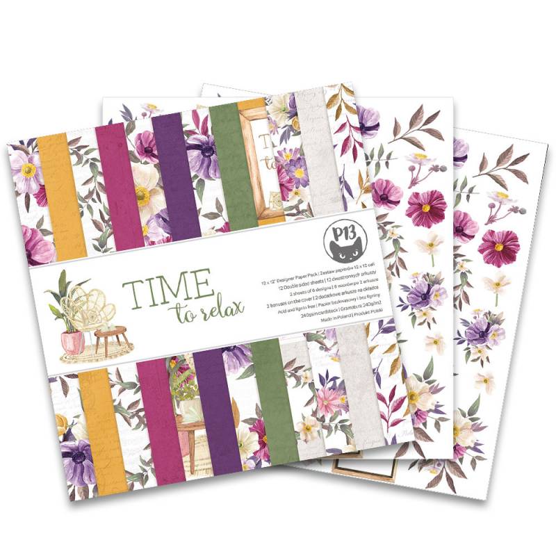 P13 - Time to relax - Paper Pad -  12 x 12"