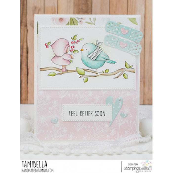 Stamping Bella - Cling Mounted Stamp - Bundle girl with berries