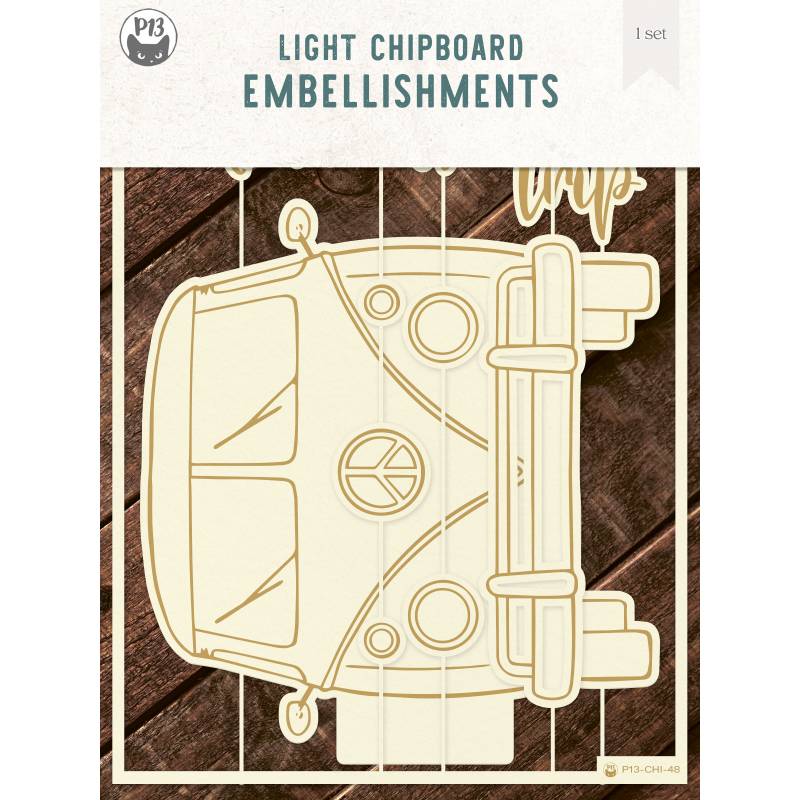 P13 - Light Chipboard Album Base - Camper