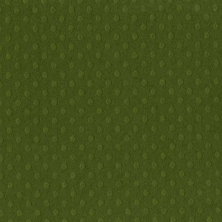 Bazzill Dotted Swiss 12x12 Clover Leaf grønn kartong