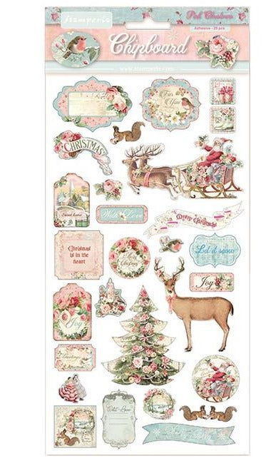 Stamperia - Pink Christmas  -  Chipboard