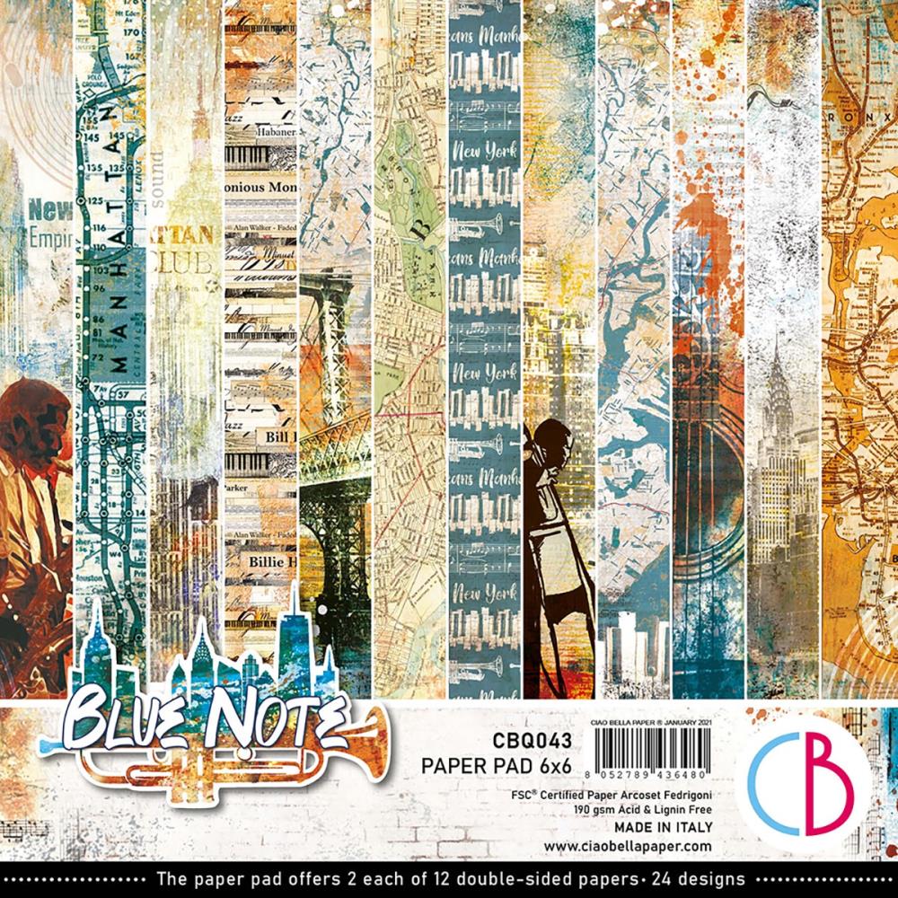 Ciao Bella - Blue Note - Paper Pad  - 6 x 6"