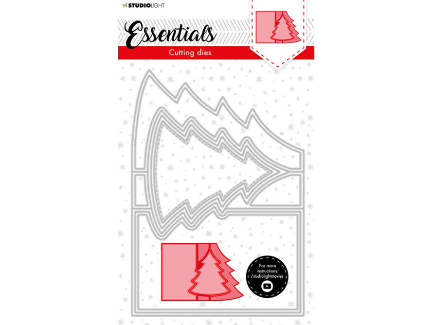 Studiolight - Dies - Essentials - CD70 - Christmas Card Tree Shape