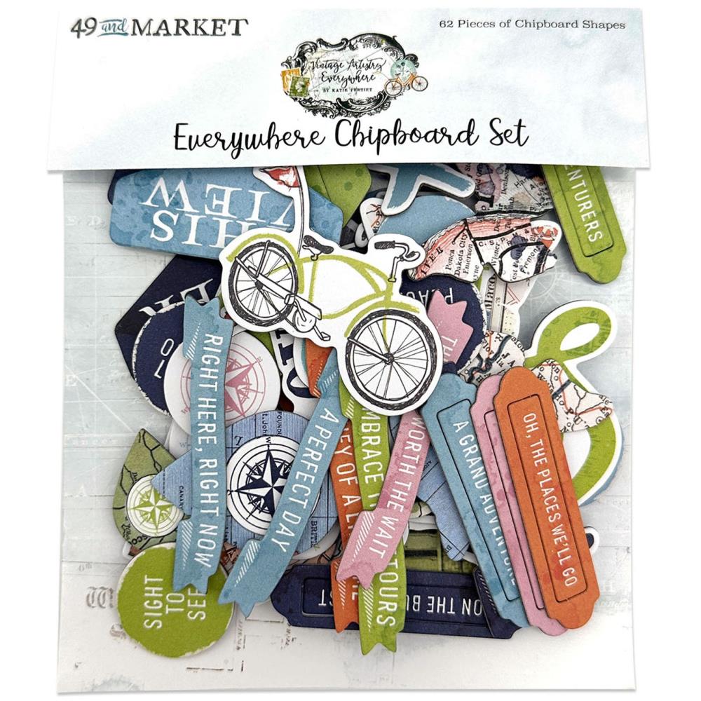49 and Market - Everywhere - Chipboard Set