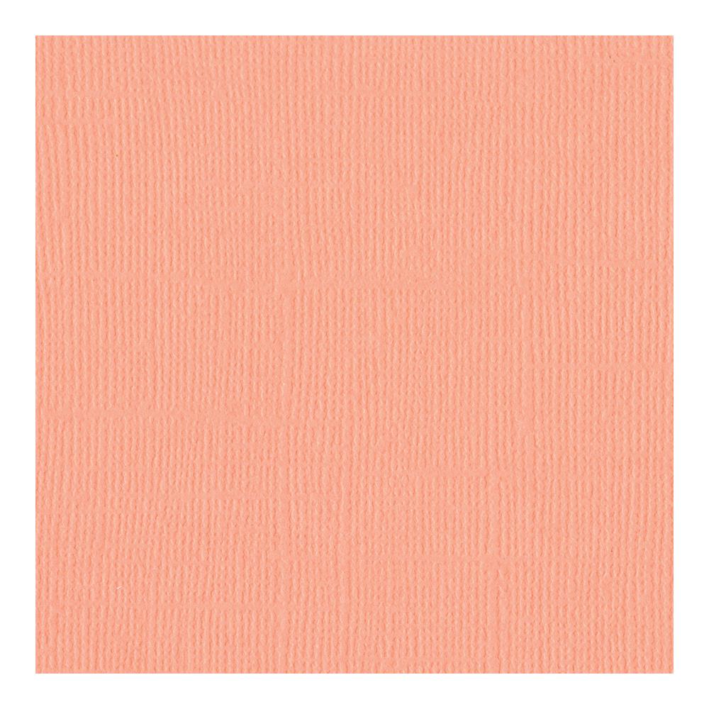 Bazzill - Canvas - Coral Cream - 12" x 12"