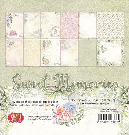 Craft & You - Sweet Memories - Paper Pad -  12x12"