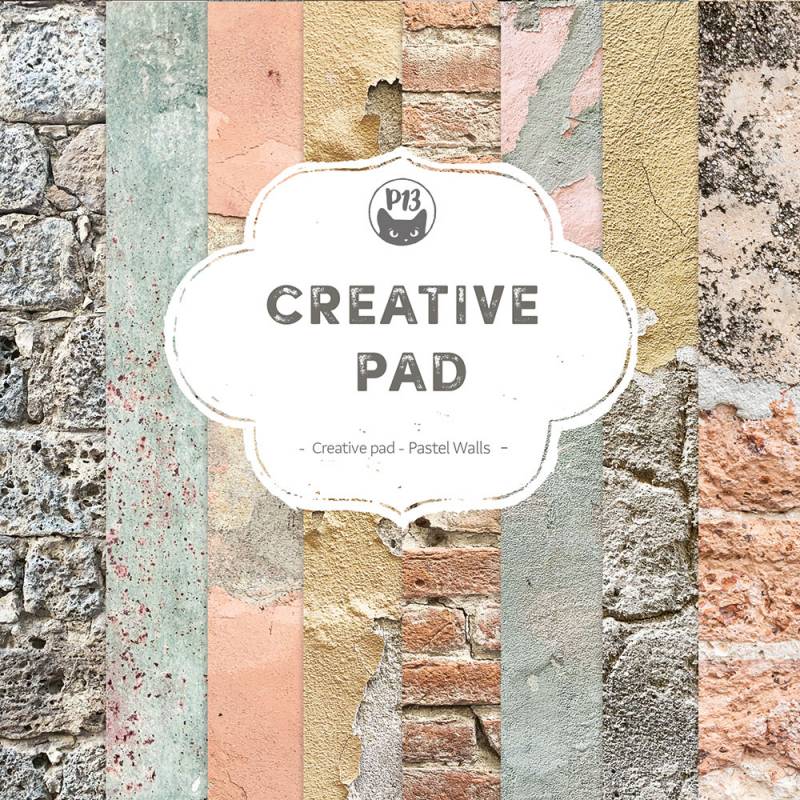 P13 - Pastell Walls -  Maxi Creative Paper Pad -  6 x 6"