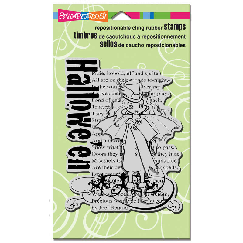 Stampendous - Cling Rubber Stamp - Halloween Sprite