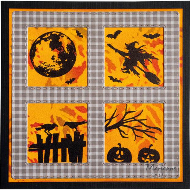 Marianne Design - Clear stamps - Colorful Silhouettes Halloween