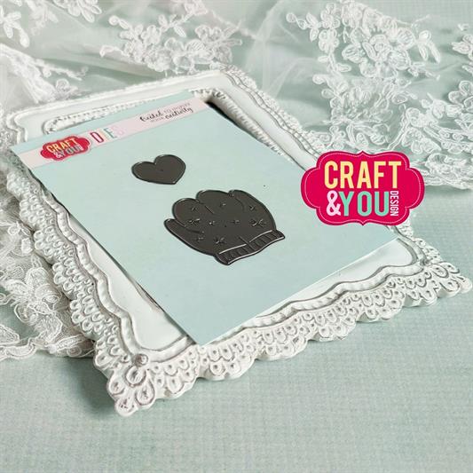 Craft and You - Dies - Mittens with a heart