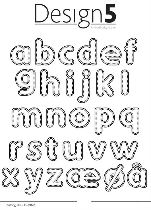 Design5 - Dies - Dotted Alphabet - Lower Case