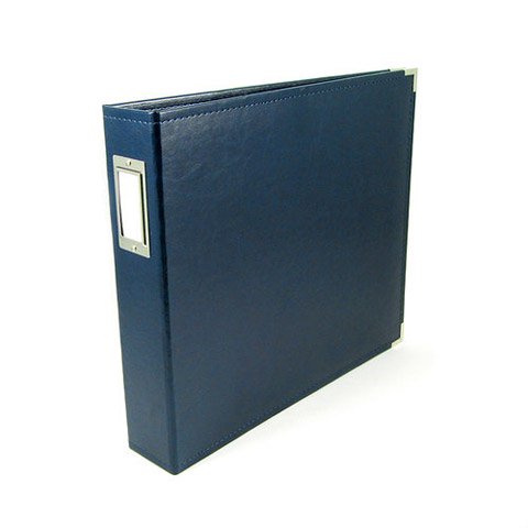 We are memory keepers - Classic leather 12x12 ring album - Navy
