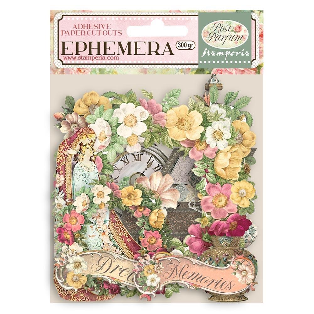 Stamperia  - Rose Parfum -  Adhesive Ephemera