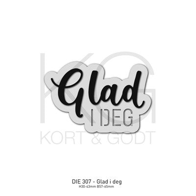 Kort & Godt - Dies - Glad i deg  - m/ skygge