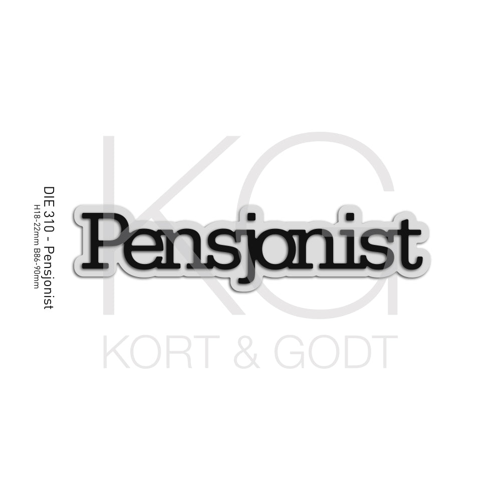 Kort & Godt - Dies - Pensjonist - m/ skygge
