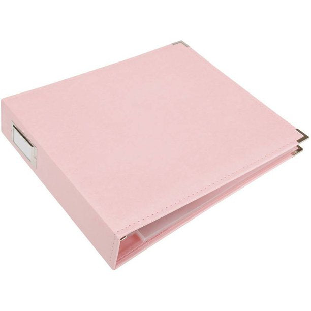 We R MemoryKeepers - Classic Leather Album (Faux) - Pretty Pink - 12 x 12" 3-Ring