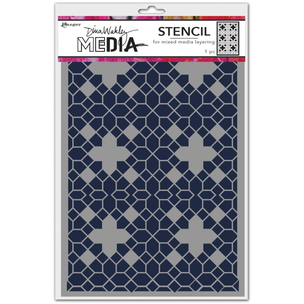 Dina Wakley Media - Stencil - Floor Pattern