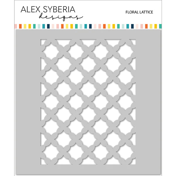 Alex Syberia Designs  -   Stencil  - Floral Lattice