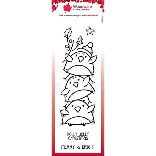 Woodware Craft Collection - Clear Stamps - Robin Stack