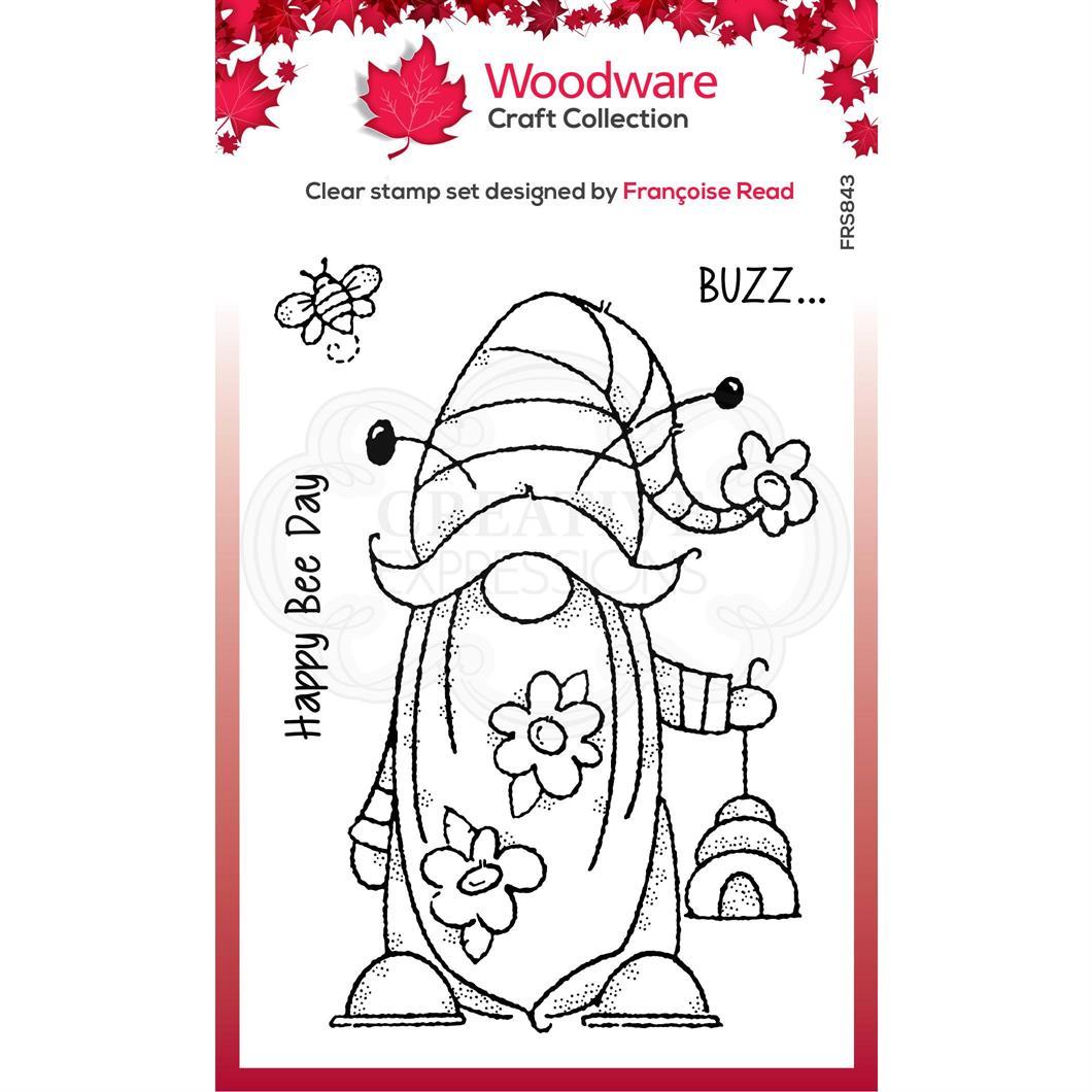 Woodware Craft Collection - Clear Stamps - Bee Gnome