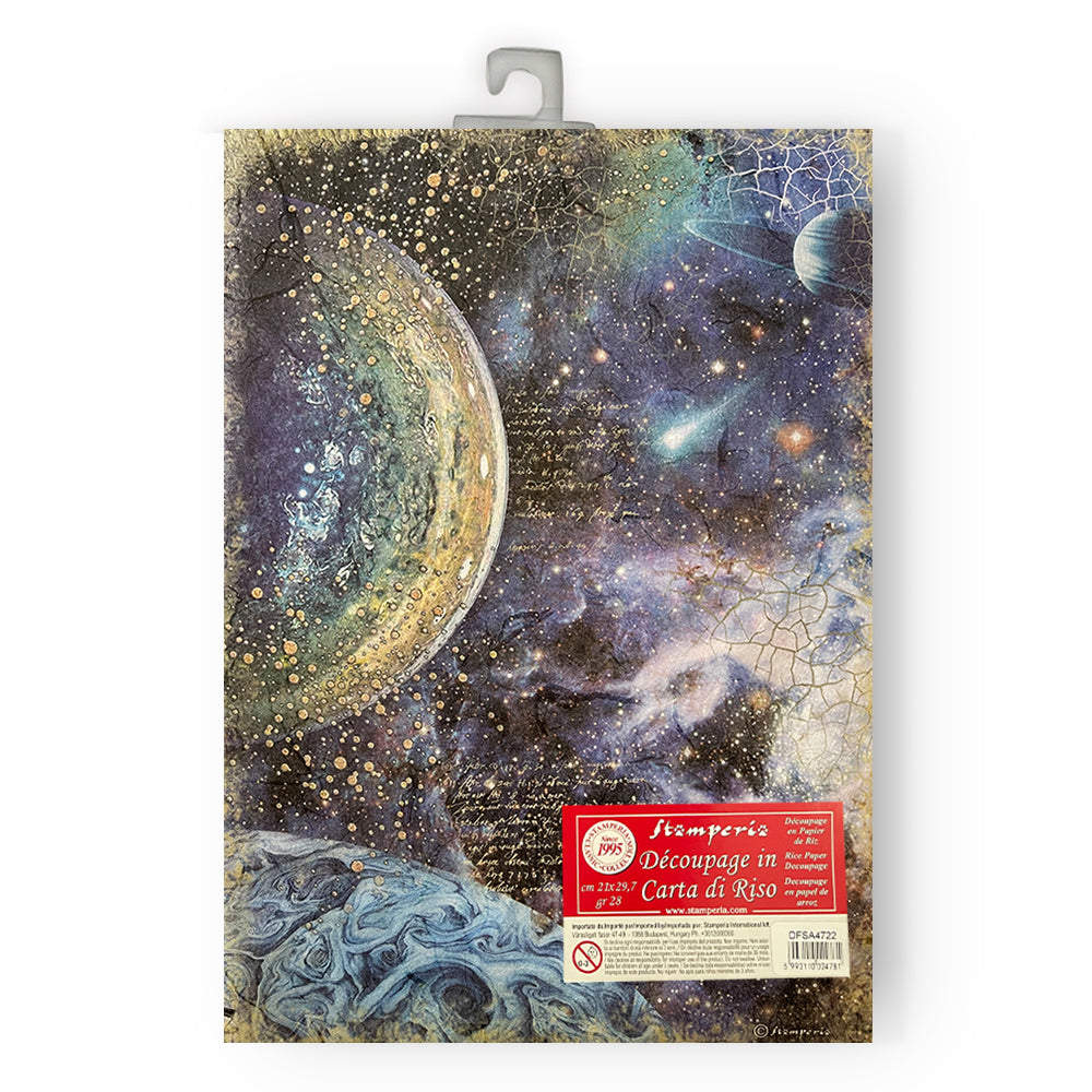 Stamperia - Cosmos Infinity - Planets - Rice Paper  A4