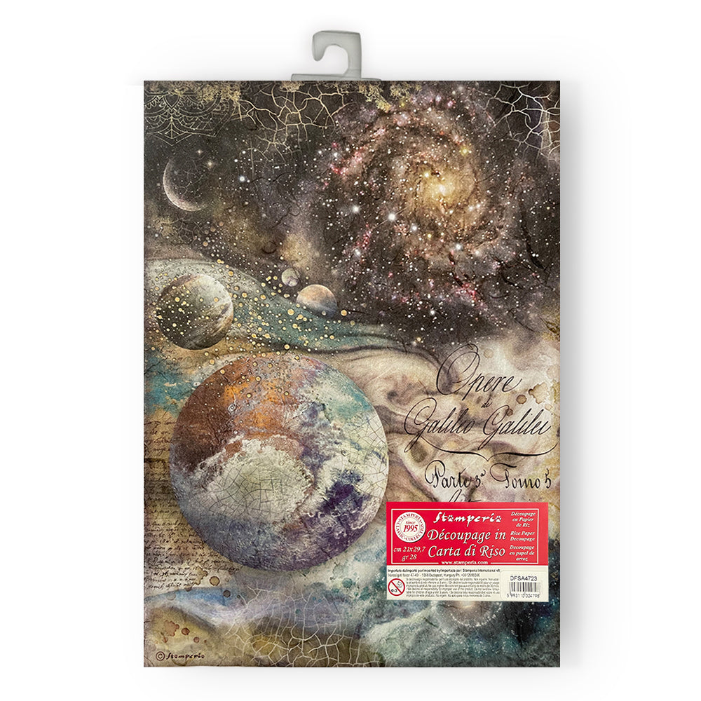 Stamperia - Cosmos Infinity - Galileo Galilei - Rice Paper  A4