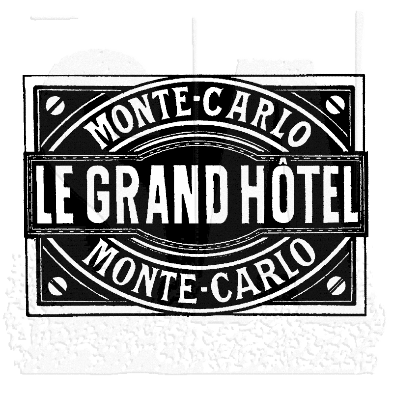 Tim Holtz Collection - Le Grand Hotel - Wood Mount Stamp