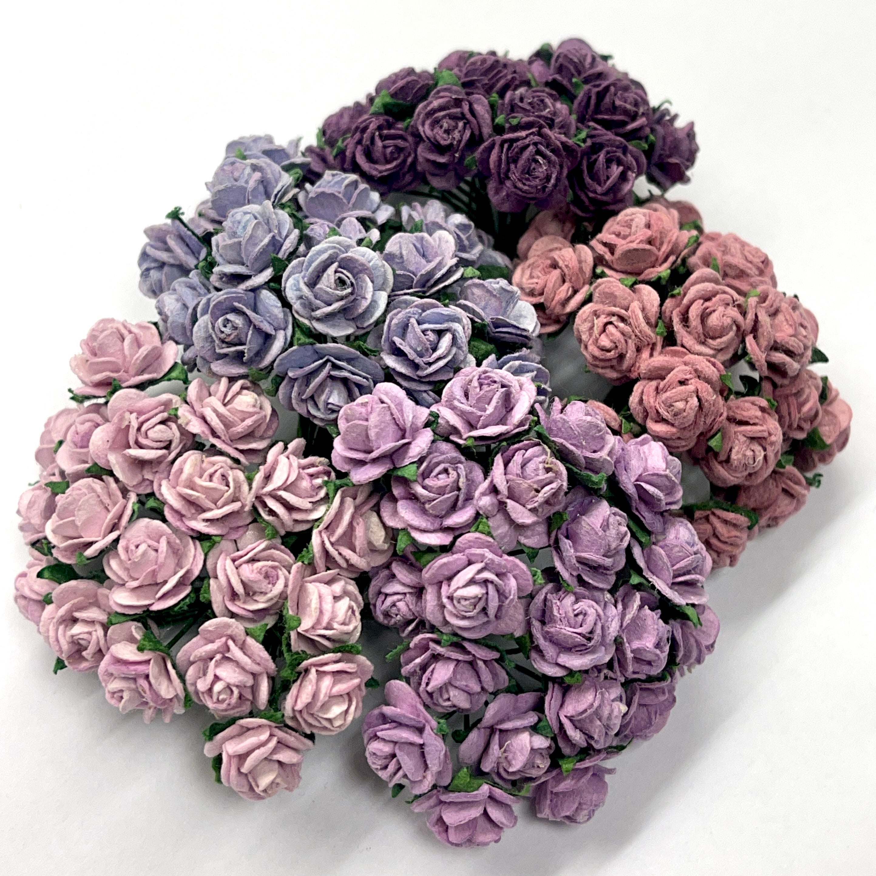 Wild Orchid - Roses 10mm - Mixed Purple & Lilac