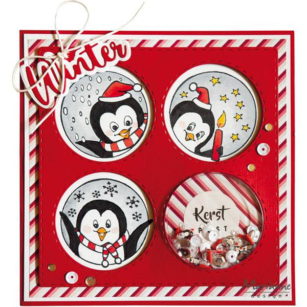 Marianne Design - Clear stamps - Peekaboo - Penguins