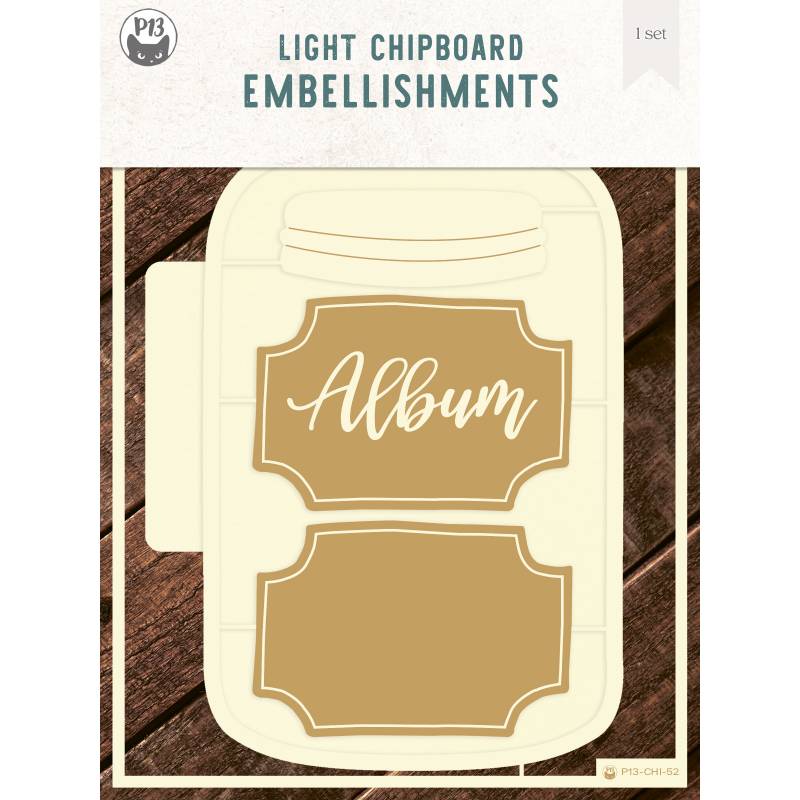 P13 - Light Chipboard Album Base - Jar