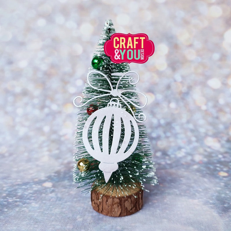 Craft and You - Dies - Christmas ball with a bow