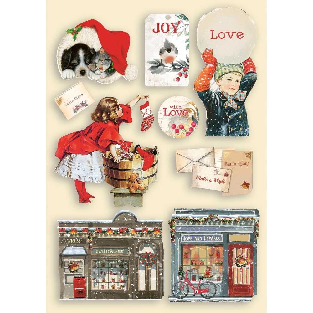 Stamperia - Romantic Christmas - Wooden Shapes