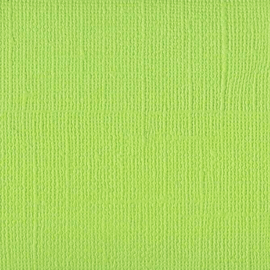 Bazzill Canvas 12 x 12 Limeade grønn kartong