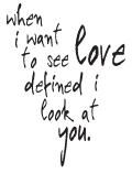 Tim Holtz Collection -  Love defined.. - Wood mount Stamp