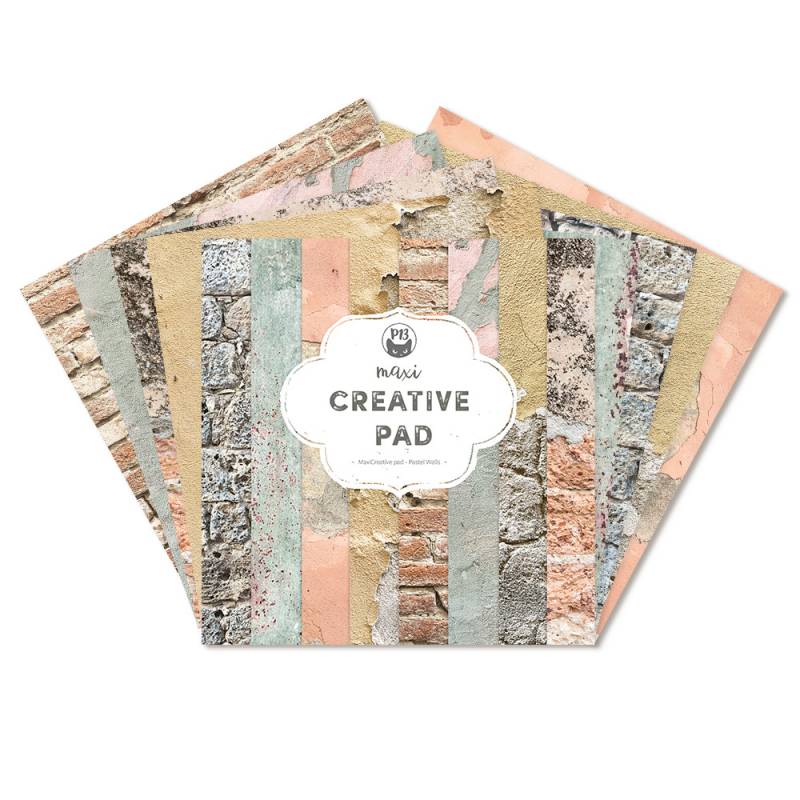 P13 - Pastell Walls -  Maxi Creative Paper Pad -  12 x 12"