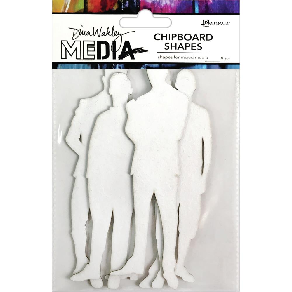 Dina Wakley Media - Chipboard Shapes - The Men