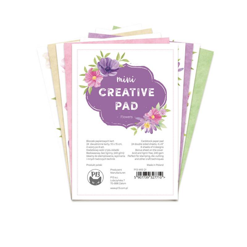P13 - Flowers -Mini Creative Paper Pad   6 x 4"