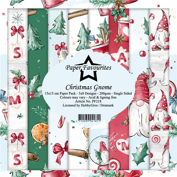 Paper Favourites - Christmas Gnome - Paper Pack    6 x 6"