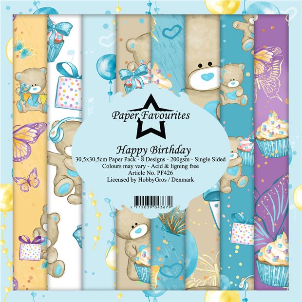 Paper Favourites - Happy Birthday - Paper Pack    12 x 12"