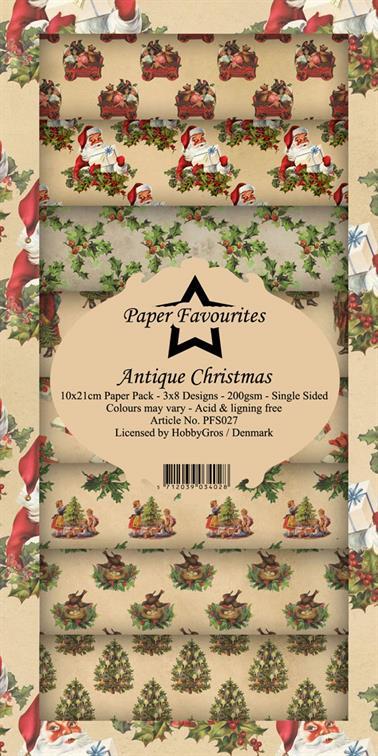 Paper Favourites - Antique Christmas - Slimline - Paper Pack