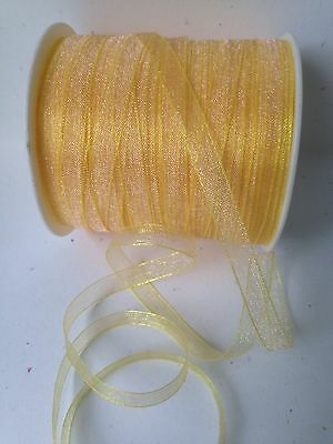 May Arts - Sheer Ribbon - Yellow - METERSVIS