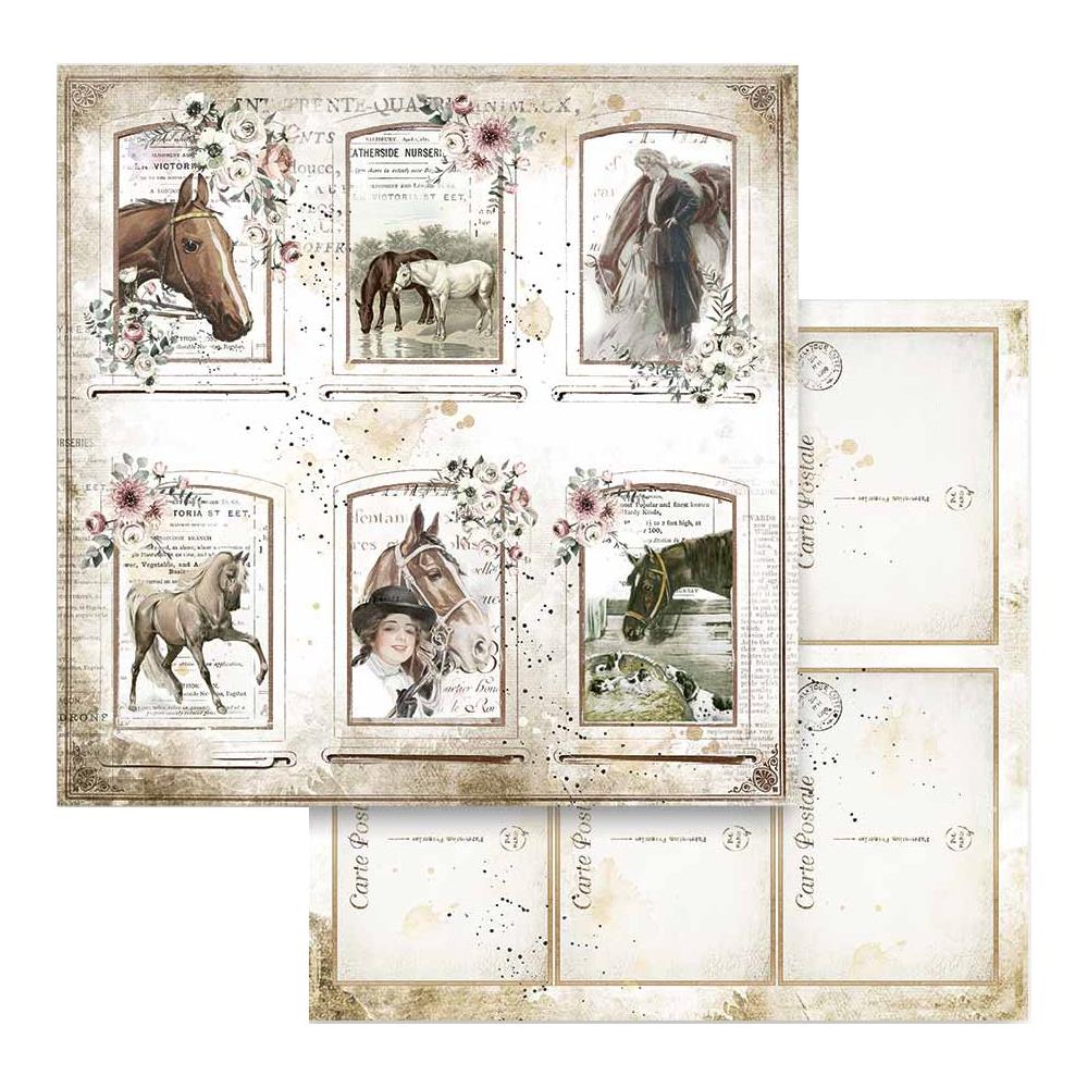 Stamperia  - Romantic Horses - Cards -   12 x 12"