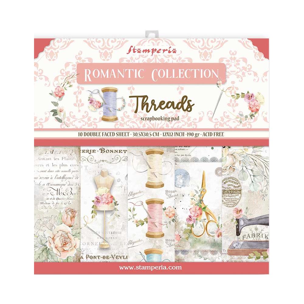 Stamperia - Romantic Threads - Paper Pack - 10 pack - 12x12"