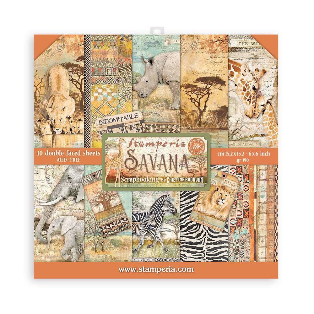 Stamperia - Savana - Paper Pack - 10 pk -    6 x 6"