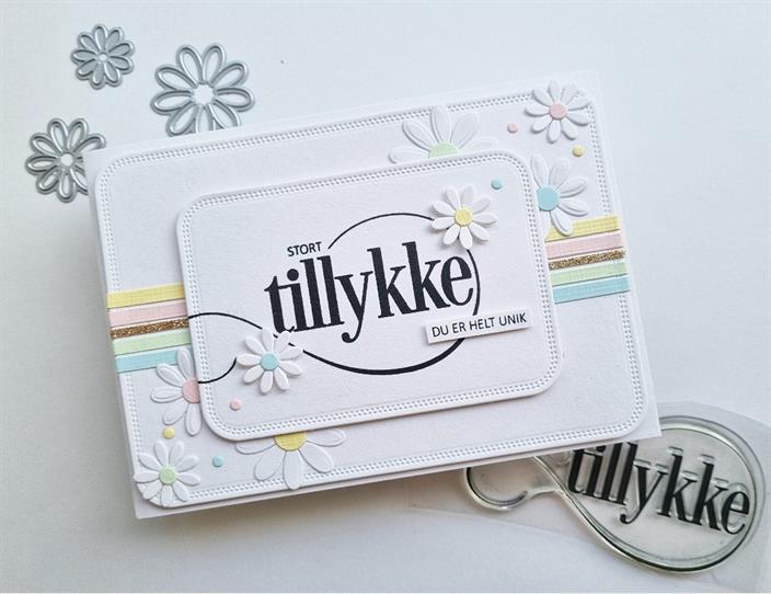 Simple and Basic - Clear Stamp - Stort tillykke